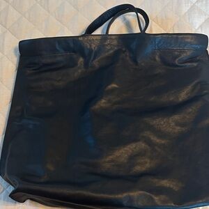 Black Leather Bea Mombaers Large Shopper